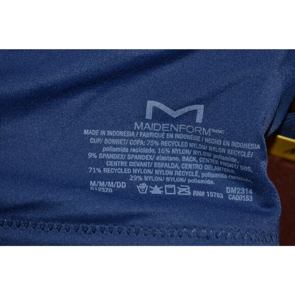 MAIDENFORM NEW $40 M Soft Support Wireless Bralette Bright Violet Indigo M / DD - Picture 3 of 3